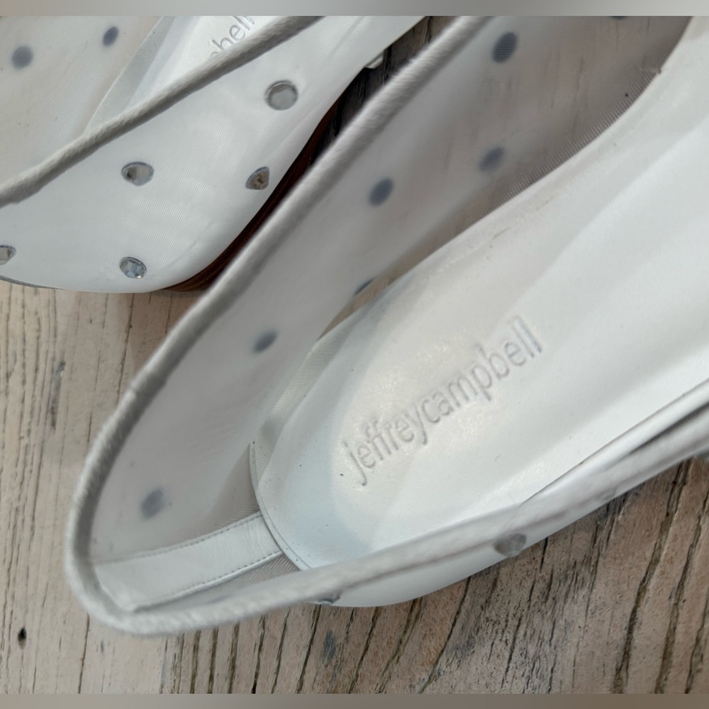 Jeffrey Campbell White Studded Women's Shoes size 10 - Picture 9 of 10
